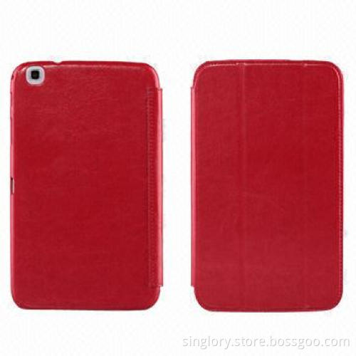 PU leather cases for Samsung Galaxy Tab 3 8.0 T310, tri-fold smart cover, OEM logo welcomed